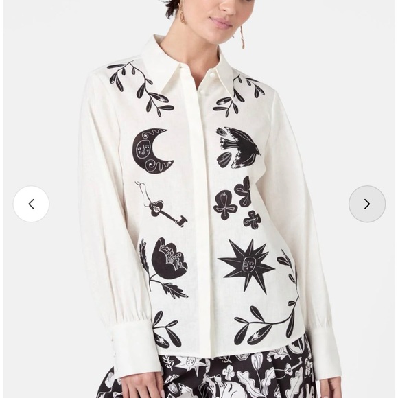 gorman Tops - Gorman Lost and Found White button up shirt